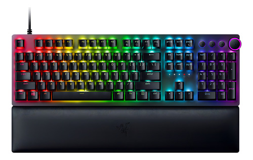 Teclado Razer Huntsman V2 Alámbrico Óptico Clicky Switch Color del teclado Negro Idioma Inglés US