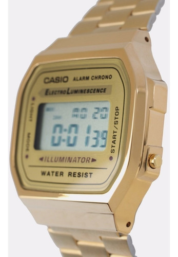 Reloj Casio Retro A-168wg-9a Para Todos Los Estilos - Unisex
