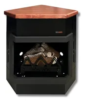 Comprar Hogar Metalico Kamin Rinconero Y Fogon Atek 7500 Calorias