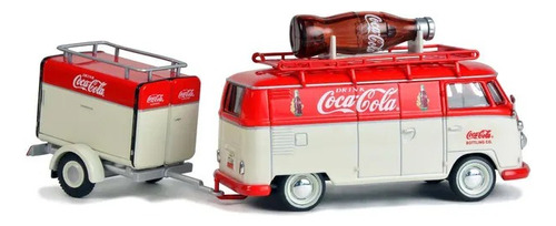 Combi 1960 Volkswagen T1 Kombi Coca Cola Con Remolque 1/43 