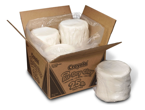 Crayola Air Dry Clay 25 Lb Value Pack White