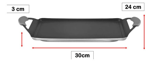 Comal Teppanyaki Grill 30x24cm Acero Inox Magefesa Pxgrpri41 Gris Oscuro