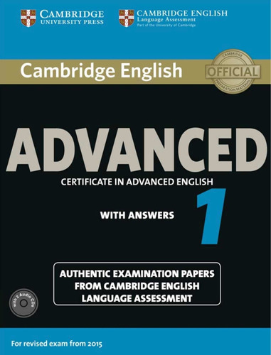 Cambridge English Advanced 1 With Answers - 2 Cds