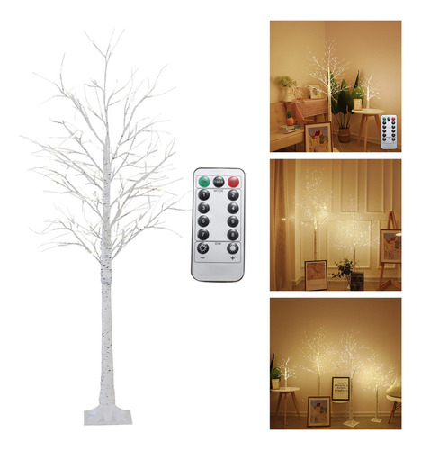 Árbol De Huevo De Pascua 60cm 55 Led Con Control Remoto
