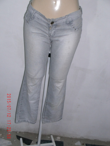 Linda Calça Jeans C/ Elastano-  Carmim       Nº 42