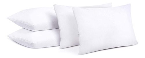 Protector De Almohada Impermeable Con Cremallera Set De 4 Pz