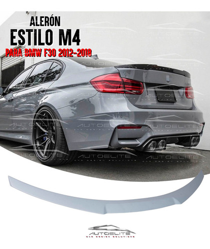 Aleron Spoiler Bmw Trasero Serie 3 F30 Tipo M4 2012 - 2018