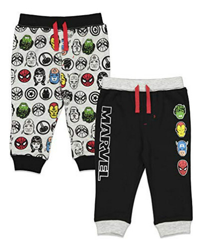 Marvel Avengers - Pack De 2 Pantalones Joggers Con Cordón Pa