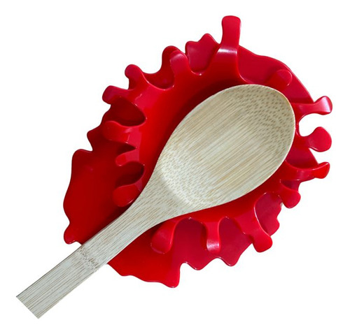 Soporte Silicona Para Cucharas Mancha Ketchup - 2 Piezas