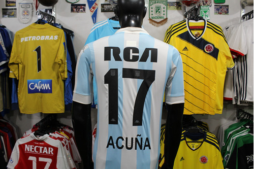 Camiseta Racing Club De Argentina 2017 #17 Acuña Talla S 