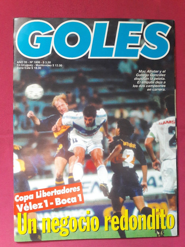 Revista Goles N° 1806 Año 1994 Mac Allister Gallego Gonzalez