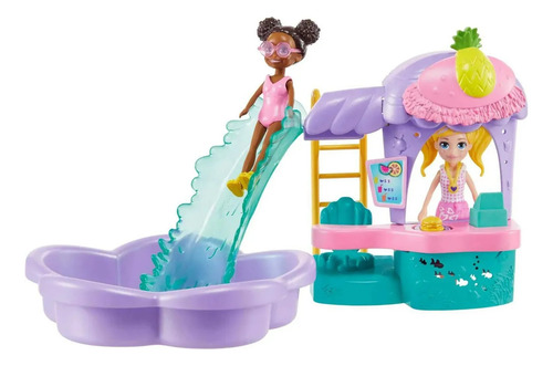 Polly Pocket Smoothie Splash Set 4 Muñecas Y +20 Accesorios
