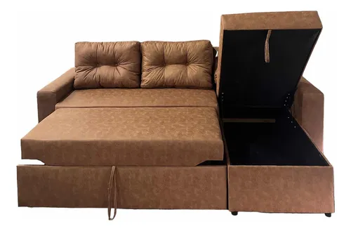 Sofá Cama Baúl Tipo L