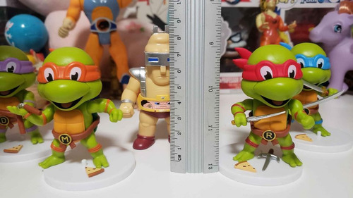Set 5 Piezas Tortugas Ninja, Las 4 Tortugas Y Bebop Armables (Usado)