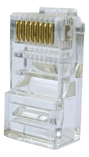 Conector Rj45 Cat6 Banho De Ouro Pacote Com 100peças
