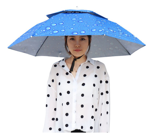 Sombrero Para Lluvia, Doble Capa, Protector Solar Para Sende