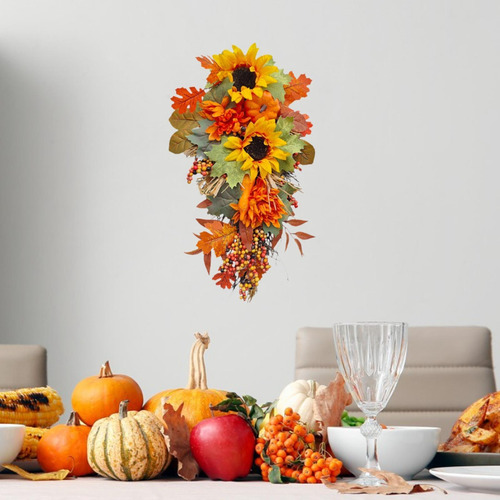 Corona De Acción De Gracias, Corona De Otoño, Accesorios