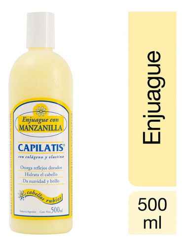 Capilatis Enjuague Con Manzanilla X 500ml - Cabellos Rubios