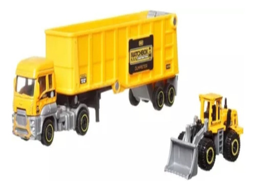 Matchbox Convoys Caminhão Ford Cargo + Trator Dump Trailer