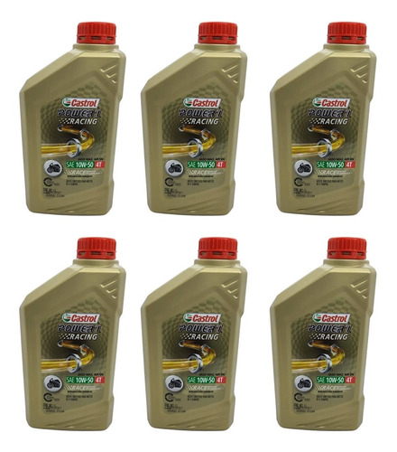 Caja 6 Aceite Castrol Power 1 10w50 4t Sintetico Rs - Fas 