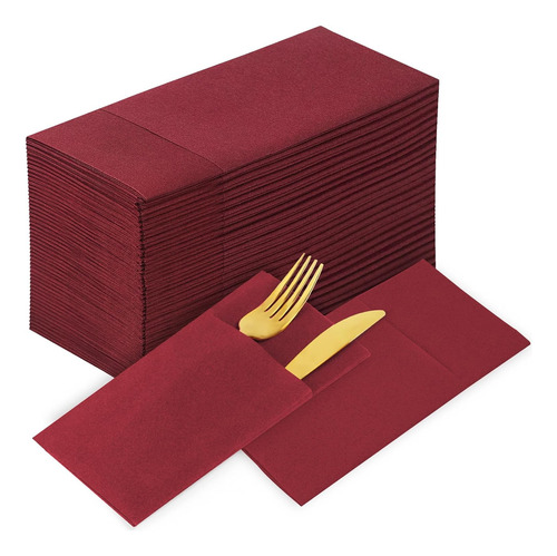 Servilletas De Papel Desechables Con Bolsillo Para Cubiertos