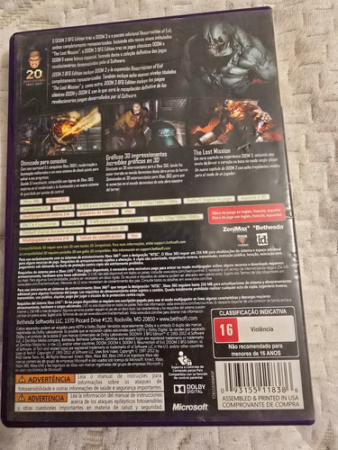 Doom 3 Para Xbox 360 (Usado)