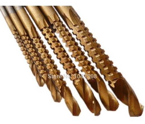 Set 6 Brocas Madera Metal Plastico 3-8mm