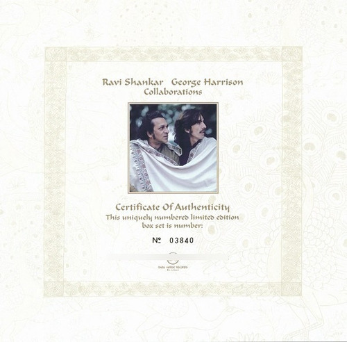 Ravi Shankar, George Harrison - Collaborations, Box 3cds+dvd