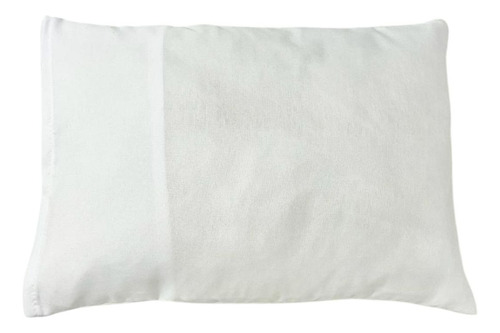 Travesseiro De Berço De Silicone Com Fronha Avulsa Bebe Cor Branco