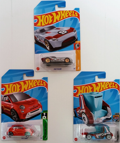 Kit 3 Miniaturas Hot Wheels Original Mattel