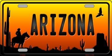 Cowboy Arizona Scenic Novelty - Placa De Matrícula De Metal 