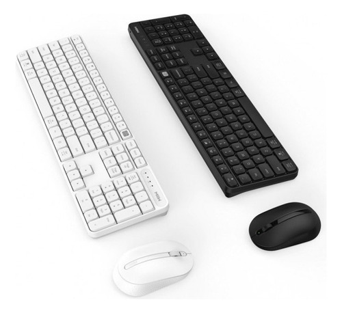 Teclado + Mouse Xiaomi Mi Miiiw Wireless Silent Combo Orig. Color Del Teclado Negro