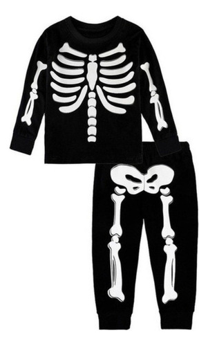 Conjuntos De Pijama Niño Halloween Calabaza Momia Esqueleto