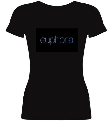 Remera Mujer Algodón Serie Euphoria Logo