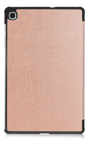 Mica + Funda Smart Case Para Galaxy Tab S6 Lite P610 P615 Color Rosa Oro