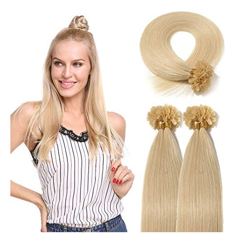 Rubia U Propina Extensiones De Pelo Humano 100 V41tm