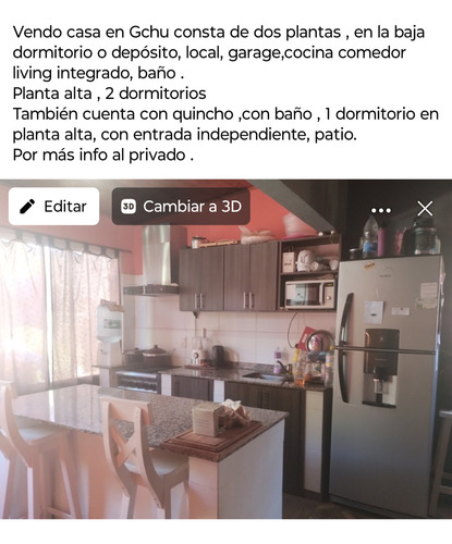 Vendo Casa En Gchu E.r D 2 Planta , Local, Quincho Con H Y B