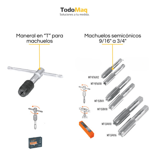 Juego Machos Terrajas 40 Piezas Truper 11442