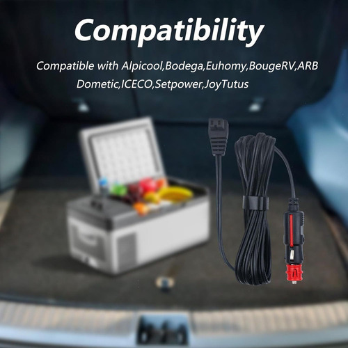 Mox Cable De Alimentación Ccpara Refrigerador De Automóvil
