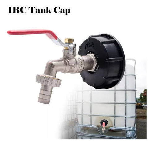 Xx Adaptador Para Tanque Tote Ibc Con Llave Esfera De 3/4