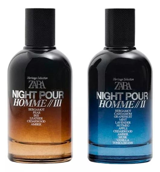 2 Perfumes Importados Zara Night Pour Homme Ii + Iii 100 Ml