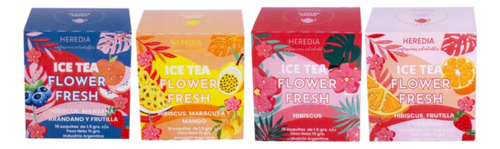 Ice Tea Heredia Frutal Hibiscus Maracuya Y Mango X10saquitos