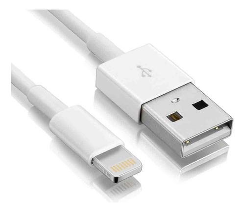 Cabo Iphone 1 Metro Lightning Rápido E Durável Branco