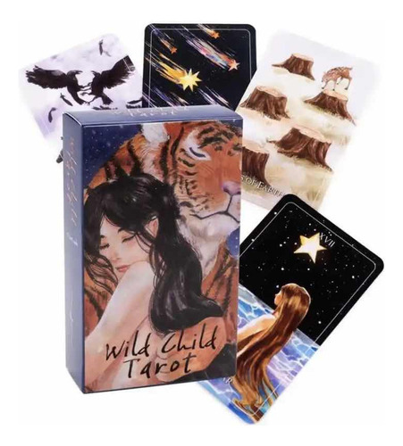 Tarot Wild Child 78 Cartas, Versión Rider + Bolsa Terciopelo