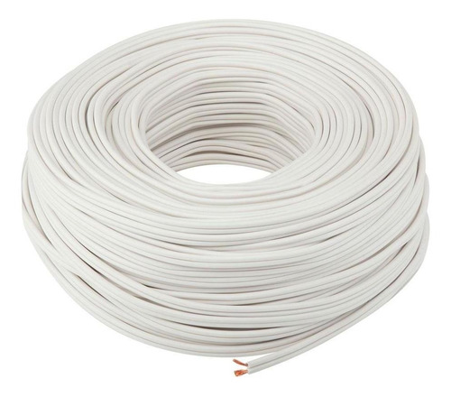 3 núcleos de cable redondos blancos y flexibles rollo completo y corte personalizado en varias longitudes disponibles. cable flexible 