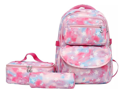 Mochila De Gran Capacidad Para Niñas De Secundaria 3pcs