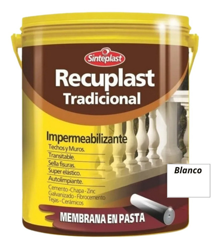 Recuplast Tradicional Membrana Pasta Impermeabilizante 4 Kg