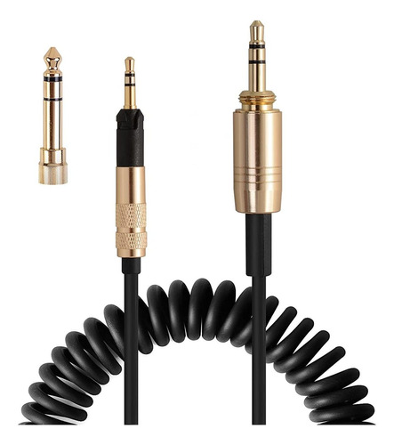 Hd599 Se Cable De Audio En Espiral De Repuesto Para Aur...