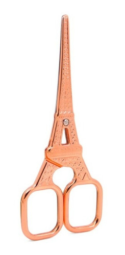 Tijeras Torre Eiffel Oro Rosado, Vintage, Costura 14cm
