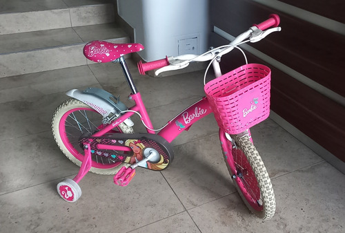 Bicicleta De Niña Marca Barbie Buen Estado Y Con Accesorios